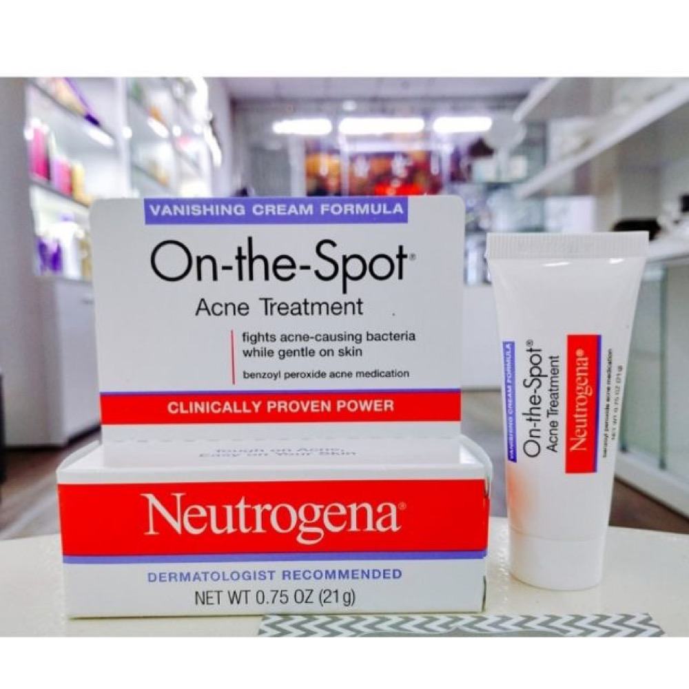 Kem trị mụn Neutrogena On The Spot Acne Treatment Clinically Proven Power 21g