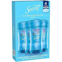 Lăn khử mùi Secret Outlast Sweat & Odor Completely Clean Clear Gel 73g x4 5 lan khu mui secret outlast sweat amp odor completely clean 73gx4 261223 ka
