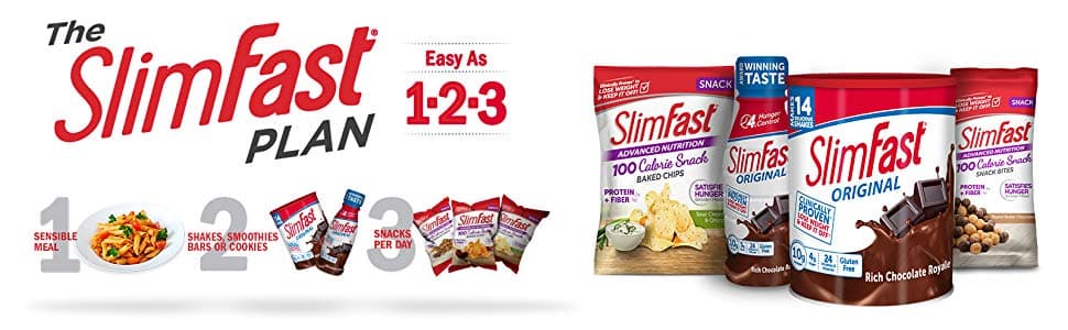 Sữa bột Slimfast Original Pháp vị vani giảm cân 364g