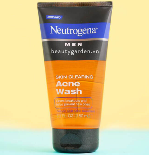 Sữa rửa mặt diệt khuẩn mụn nam Neutrogena Men Acnes Wash 150ml 7 Sữa rửa mặt trị mụn nam Neutrogena Men Acnes Wash 150ml