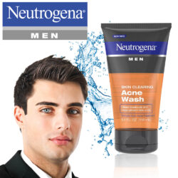 Sữa rửa mặt diệt khuẩn mụn nam Neutrogena Men Acnes Wash 150ml 5 sua rua mat tri mun nam neutrogena men acnes wash 150ml 2