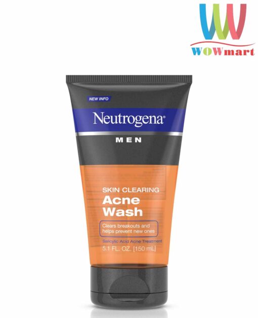 Sữa rửa mặt diệt khuẩn mụn nam Neutrogena Men Acnes Wash 150ml