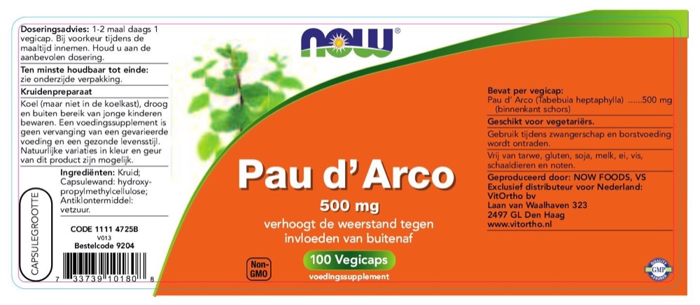 vien ho tro suc khoe duong ruot chong oxi hoa now foods pau d arco 500 mg 100 vien 1 2