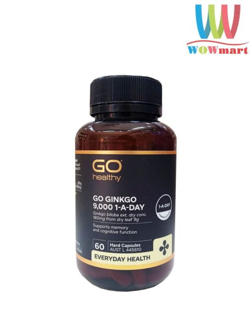 Viên uống bổ não Go Healthy Go Ginkgo 9000 60 viên