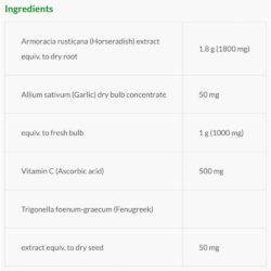 Viên uống củ cải ngựa, tỏi, Vitamin C Blackmores Horseradish,Garlic+C 50 viên 9 vien uong cu cai ngua toi vitamin c blackmores horseradishgarlic c 50 vien a