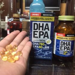 Viên uống dầu cá Orihiro DHA 780mg EPA 80mg 180 viên (Mẫu mới) 8 vien uong dau ca orihiro dha 780mg epa 80mg 180 vien 2