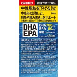 Viên uống dầu cá Orihiro DHA 780mg EPA 80mg 180 viên (Mẫu mới) 10 vien uong dau ca orihiro dha 780mg epa 80mg 180 vien mau moi b