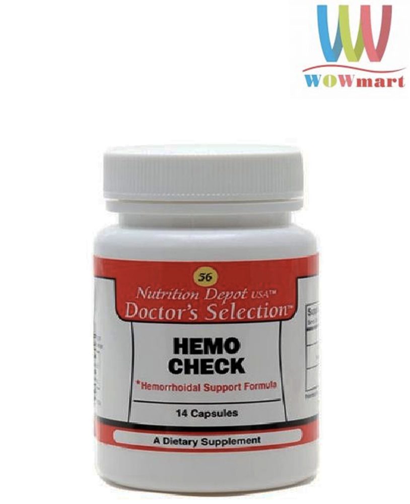 Viên uống trị trĩ Nutrition Depot USA Doctor&#8217;s Selection Hemo Check 14 viên