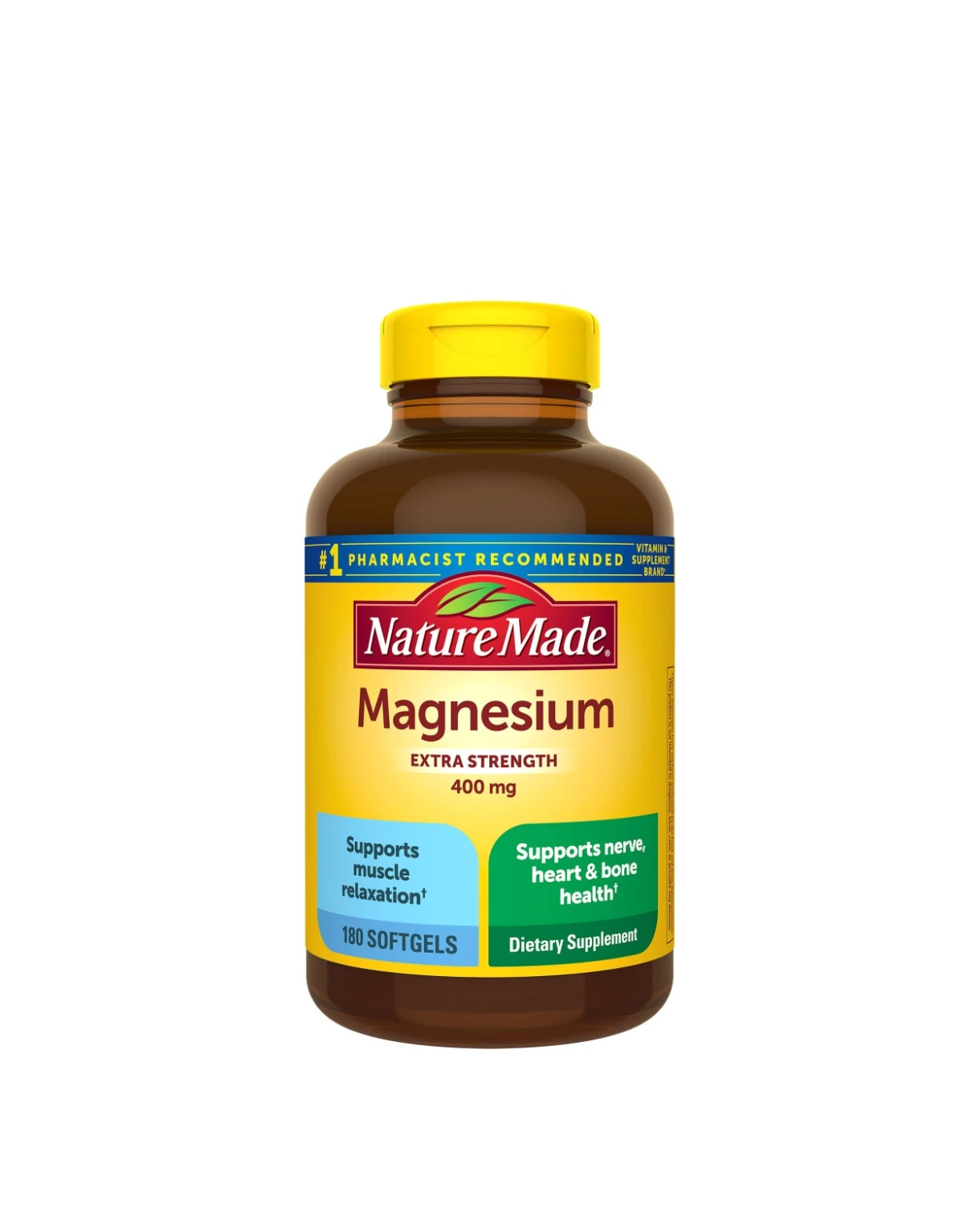 Viên uống bổ sung Magiê Nature Made Magnesium 400mg 180 viên