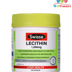Viên bổ trợ chức năng gan mầm đậu nành Swisse Lecithin 1200mg 150 viên