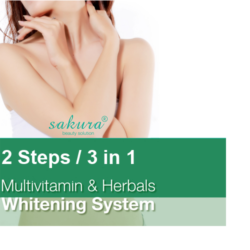 Bộ kem tắm trắng Sakura Multivitamin & Herbals Whitening System 8 bo kem tam trang sakura multivitamin herbals whitening system4