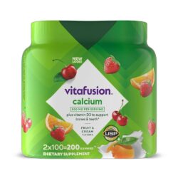 Kẹo dẻo bổ sung Canxi Vitafusion Calcium + D3 500mg 100 viên x2