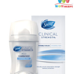 Lăn khử mùi sáp Secret Clinical Strength Invisible Solid 45g