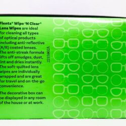 tui ve sinh mat kinh dang nuoc flent wipen clear lens cleaning wipes hop 75 mieng kd
