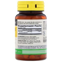 Viên uống bổ sung năng lượng B12 Mason Natural Vitamin B12 1000mcg 100 viên 7 vien uong bo sung nang luong b12 mason nautural vitamin b12 1000mcg 100 vien a