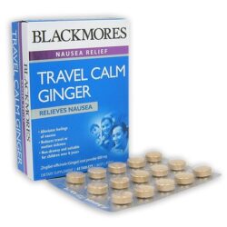 Viên uống chống buồn nôn Blackmores Nausea Relief Travel Calm Ginger 45 viên 5 vien uong chong buon non blackmores nausea relief travel calm ginger 45 vien3