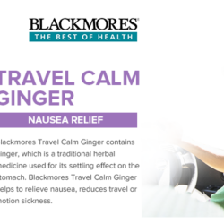 Viên uống chống buồn nôn Blackmores Nausea Relief Travel Calm Ginger 45 viên 6 vien uong chong buon non blackmores nausea relief travel calm ginger 45 vien4