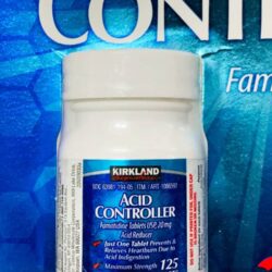 Viên uống kiểm soát Axit dạ dày Kirkland Signature Acid Controller 20mg 2x125 viên 10 vien uong kiem soat axit da day acid controller 20mg 2x125 vien kc
