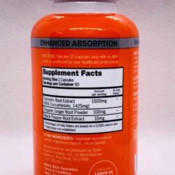 Viên uống tinh chất nghệ Qunol Turmeric 1500mg +Ginger 100mg 180 viên 14 vien uong tinh chat nghe qunol turmeric 1500mg 180 vien kni