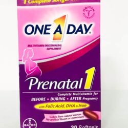 Vitamin cho bà bầu One A Day Prenatal DHA,Folic Acid & Iron 30 viên 7 vitamin cho ba bau on a day prenatal dha folic acid iron 30 vien knb