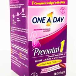 Vitamin cho bà bầu One A Day Prenatal DHA,Folic Acid & Iron 30 viên 8 vitamin cho ba bau on a day prenatal dha folic acid iron 30 vien knd