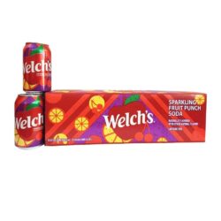 Nước ngọt Mỹ Welch's trái cây Welch’s Sparkling Fruit Punch Soda Thùng 12 lon 9 welchs huong tao 12 lon 2 knwa