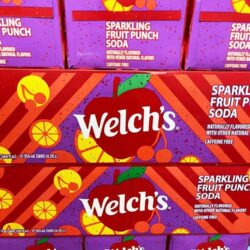 Nước ngọt Mỹ Welch's trái cây Welch’s Sparkling Fruit Punch Soda Thùng 12 lon 8 welchs huong tao 12 lon 2 knwc