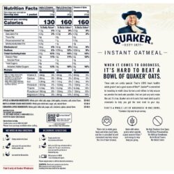 Yến mạch Quaker Oats Instant Oatmeal Variety Pack 52 gói 6 yen mach quaker oats instant oatmeal variety pack 52 goi knwa