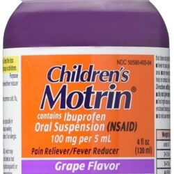 Siro giam dau va ha sot cho be Childrens Motrin Pain Reliever Fever Reducer 120ml 1