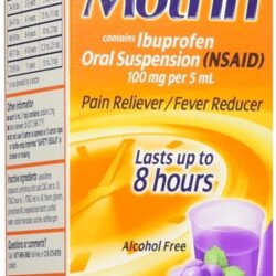 Siro giam dau va ha sot cho be Childrens Motrin Pain Reliever Fever Reducer 120ml 4