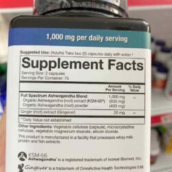 Vien uong nhan sam An Do Youtheory Ashwagandha 1000mg 150 vien 0067