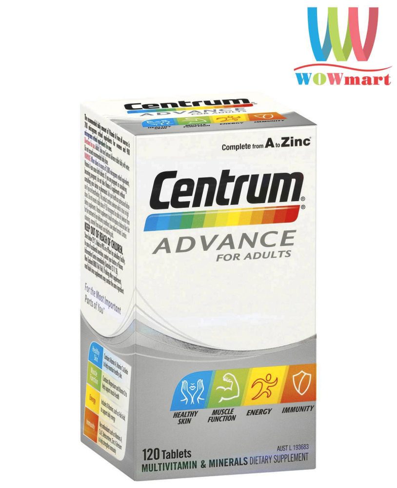 Centrum Advance cho người lớn Vitamin cho người lớn 120 viên