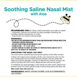 Xịt muối làm dịu mũi bằng lô hội Zarbee's Naturals Soothing Saline Nasal Mist 88ml 9 Xit muoi lam diu mui bang lo hoi Zarbees Naturals Soothing Saline Nasal Mist 88ml3