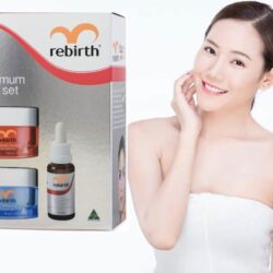 Bộ sản phẩm xóa nám, tàn nhang từ nhau thai cừu Rebirth Maximum Gift Set 4 bo san pham tri nam tan nhang tu nhau thai cuu rebirth maximum gift set ka