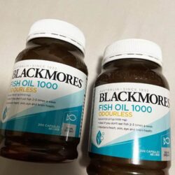 Dầu cá không mùi Blackmores Odourless Fish Oil 1000mg 200 Capsules 9 dau ca blackmores odourles 1000 200 vien ka