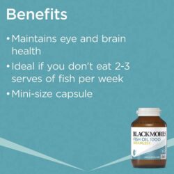 Dầu cá không mùi Blackmores Odourless Fish Oil 1000mg 200 Capsules 12 dau ca blackmores odourles 1000 200 vien kd