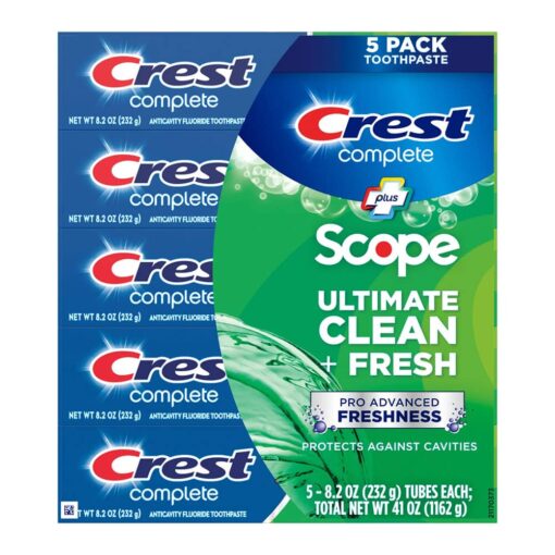 Kem đánh răng Crest Complete Plus Scope Pro Advanced Freshness 232g x5