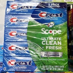 kem danh rang crest complete extra whitening scope advanced freshness 232gx5 230725 ka