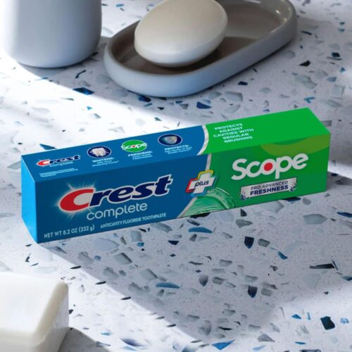 kem danh rang crest complete extra whitening scope advanced freshness 232gx5 230725 kf