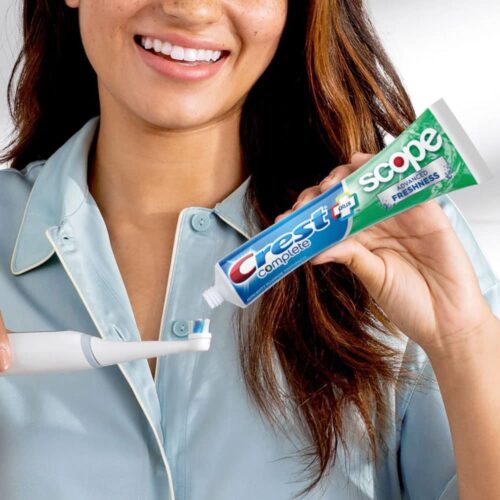 kem danh rang crest complete extra whitening scope advanced freshness 232gx5 230725 kg