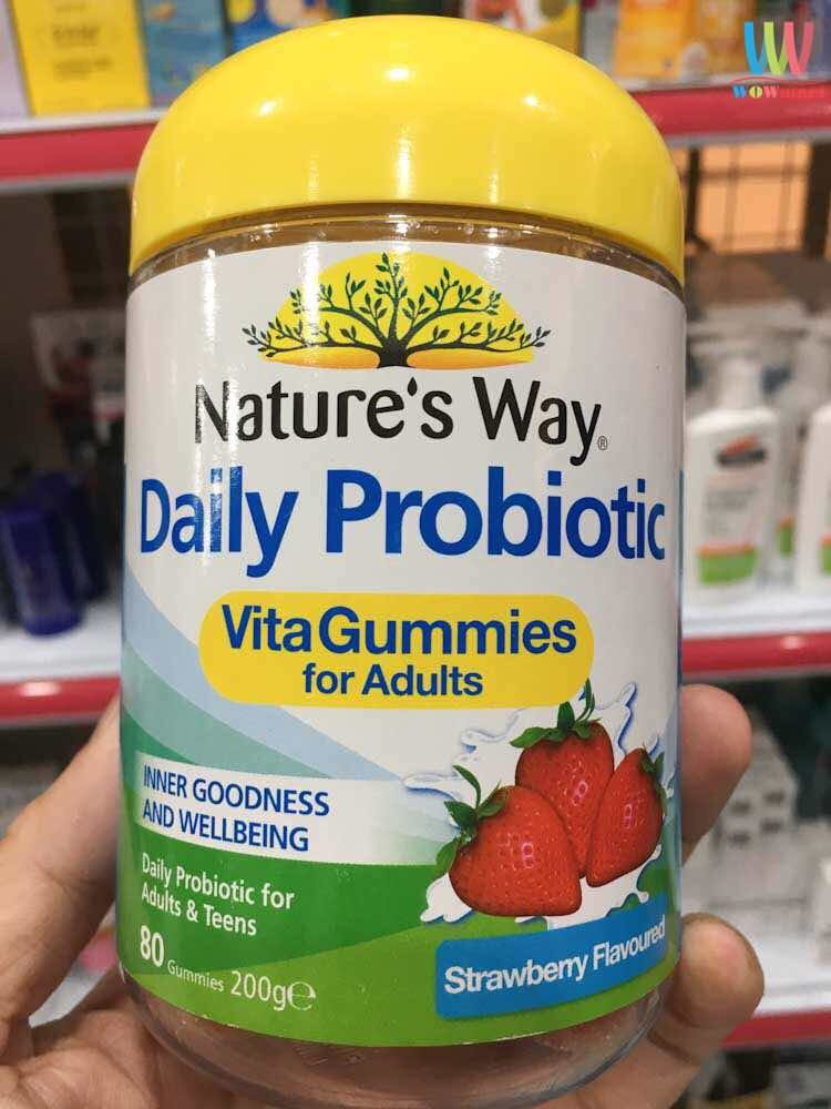 Kẻo dẻo bổ sung men vi sinh Nature&#8217;s Way Daily Probiotic Vita Gummies For Adults 80 viên