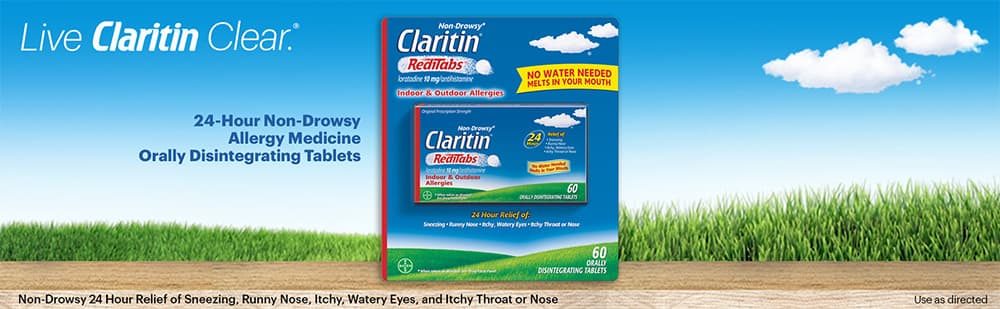 Viên chống dị ứng Claritin RediTabs 10 mg Non-Drowsy 60 viên