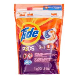 Viên giặt quần áo Tide Pods dành cho máy giặt Thùng 3 bịch x40 viên (120 viên) 5 vien giat quan ao tide pods danh cho may giat thung 3 bich x40 vien 120 kna