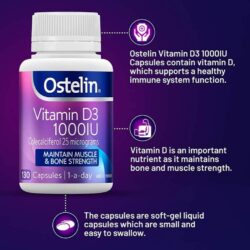 vien uong bo sung vitamin d3 ostelin vitamin d3 1000iu 130 capsules knwe