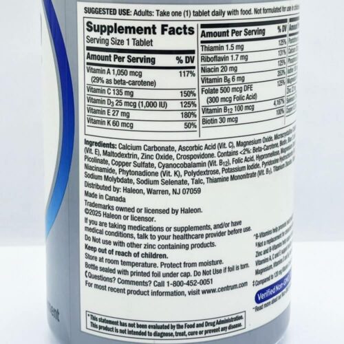 vitamin danh cho nam gioi tren 50 tuoi centrum silver men 50 275 vien 230126 kc