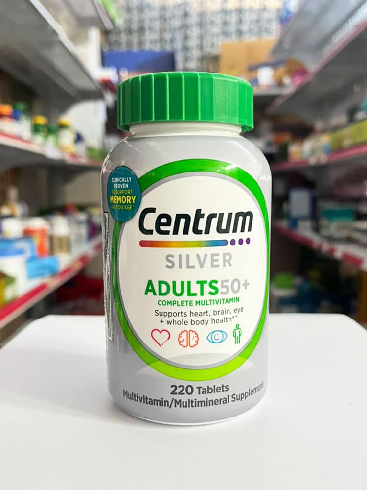 Vitamin dành cho người trên 50 tuổi Centrum Silver Adults 50+ 220 viên - Ảnh 2
