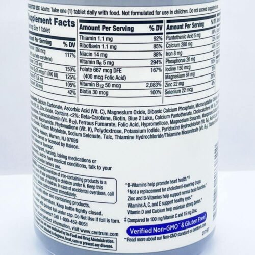 vitamin danh cho phu nu tren 50 tuoi centrum silver women 50 275 vien 060226 kc