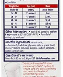 Siro giam sot cho tre 2 11 tuoi Litte Remedies Childrens FeverPain Reliever 118ml 1