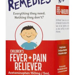 Siro giam sot cho tre 2 11 tuoi Litte Remedies Childrens FeverPain Reliever 118ml