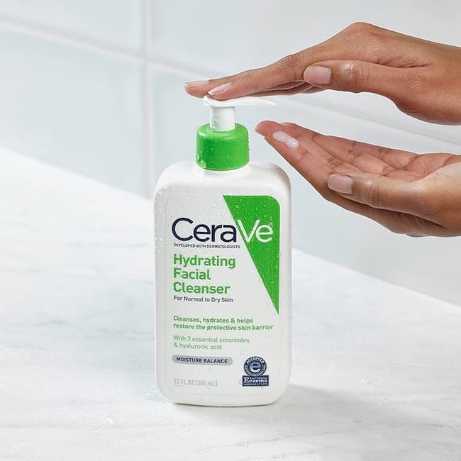 Sữa rửa mặt cân bằng độ ẩm CeraVe Hydrating Facial Cleanser Moisture Balance 355ml – Wowmart VN | 100% hàng ngoại nhập